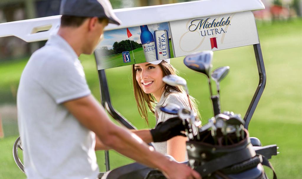 GOLF CART BANNER SPONSOR OUTFITS 25 GOLF CARTS 1,500 Birdie Media offers unique golf cart banners that sponsors love!