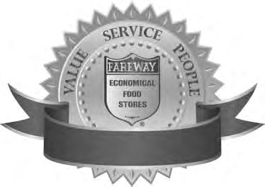 FAREWAY FOOD STORES We proudly