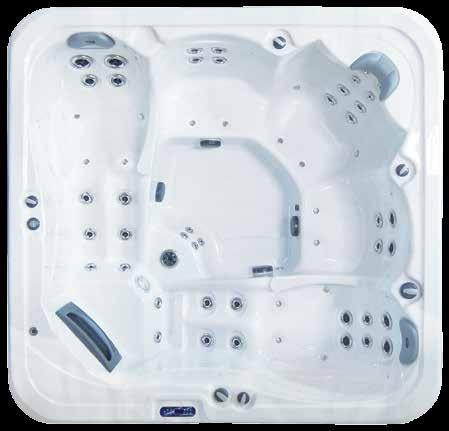 Jamaican XL The Jamaican is a large, roomy and luxurious spa offering neck massage therapy, dual ergonomic recliners and spacious upright seating for maximum comfort and hydrotherapy.