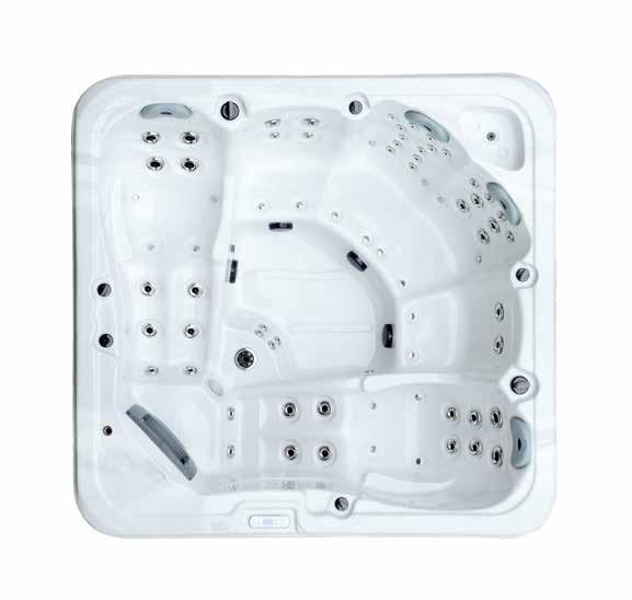 Monaco XL The Monaco is a large, luxurious dual recliner spa that combines state of the art ergonomic design with premium hydrotherapy jets to provide superior comfort and an awesome massage