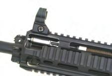 MR Series rifles can use either the same Free Floating Rail System as the HK416/417 or the MRS.
