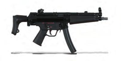 MP5 9 MM X 19 Military/Law Enforcement Developed by Heckler & Koch in the mid-1960s, the 9 mm MP5 submachine gun uses the same delayed blowback operating system found on the famous HK G3 automatic