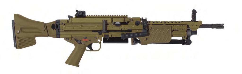 MG4 LIGHT MACHINE GUN 5.56 MM X 45 Military/Law Enforcement Developed as part of the German Bundeswehr s Infantryman of the Future program, the MG4 is Heckler & Koch s latest 5.