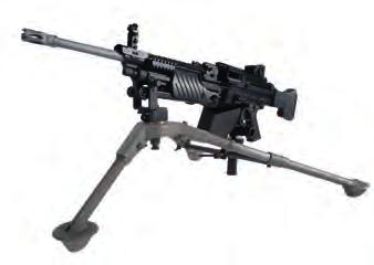 56 mm MG4 machine gun was designed to be a safe and truly ambidextrous weapon; easy to handle for both rightand left-handed shooters.