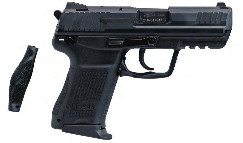 PISTOLS Choice of conventional double action/single action (with manual safe & decocking), enhanced double action only (LEM), and decock only All HK45 Series pistols come with two interchangeable