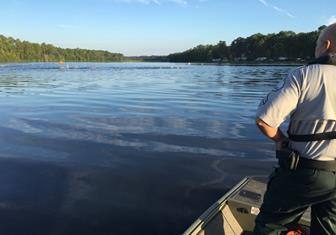 On August 20 th Corporal Mike Wilcox and Ranger First Class Jordan Crawford conducted a vessel search and rescue on the Savannah River in Effingham County looking for a missing boater.