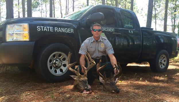 PIERCE COUNTY On the evening of August 13 th, Ranger First Class Sam Williams responded to a call near Patterson about several subjects running deer with dogs in the area of WPA Road.