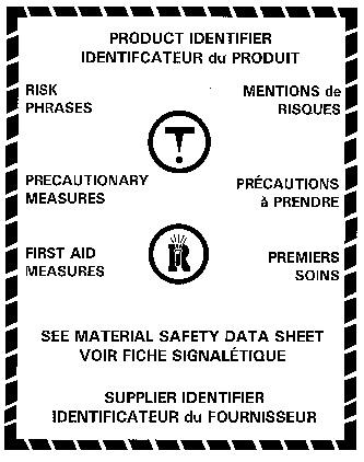 Supplier Label Workplace label Figure 1. Figure 2. FORMALDEHYDE FLAMMABLE Keep away from, heat, sparks and flame.