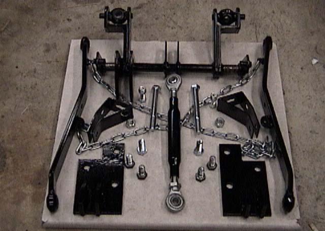 Here are all of the components of "Build Your Own 3pt Hitch": Costs: Steel: $48.00 Swivels: $6/ea. $36.
