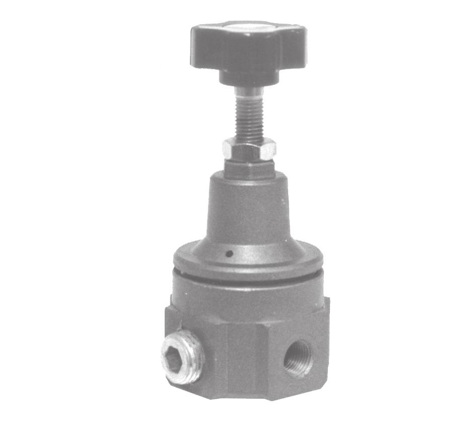OBJECTIVE 6 DESCRIBE THE FUNCTION OF A PRESSURE REGULATOR VALVE AND GIVE AN APPLICATION The air pressures needed for applications in different areas of the plant are often less than the pressure