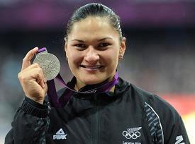 Valerie Adams is a shot put thrower from New Zealand who has won many championships in her career.