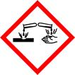 HAZARDS IDENTIFICATION GHS Classification Skin corrosion/irritation : Category 2 Serious eye damage/eye irritation : Category 1 GHS Label element Hazard pictograms : Signal word Hazard statements