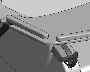 Once the buckles have been connected the lengths of the straps can be adjusted by re-positioning the tri-glide buckles.