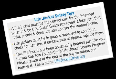 ensure our Life Jacket Stand hosts will be able to keep their programs running throughout the year.