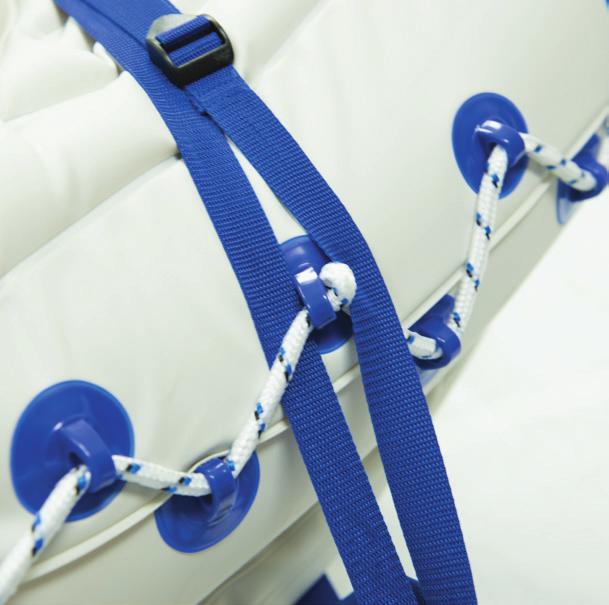 The straps can be trimmed if necessary.