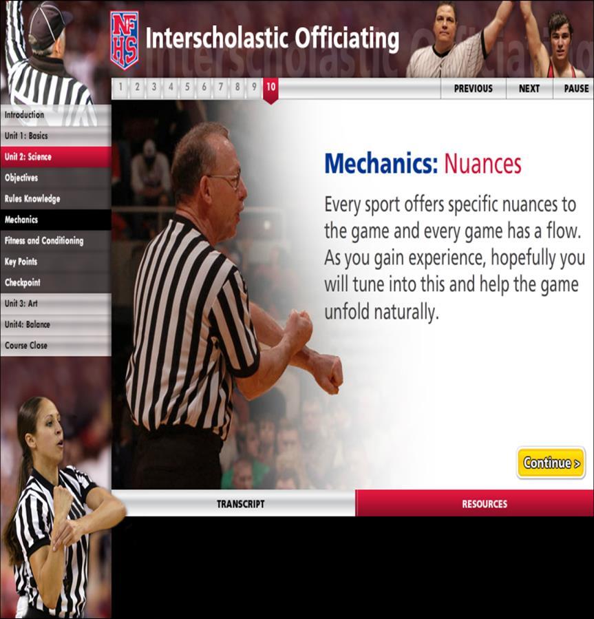 SPORTS-SPECIFIC OFFICIATING COURSES WWW.NFHSLEARN.