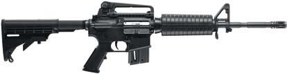 The M4 Carbine comes with a detachable carry handle for easy mounting of optics.