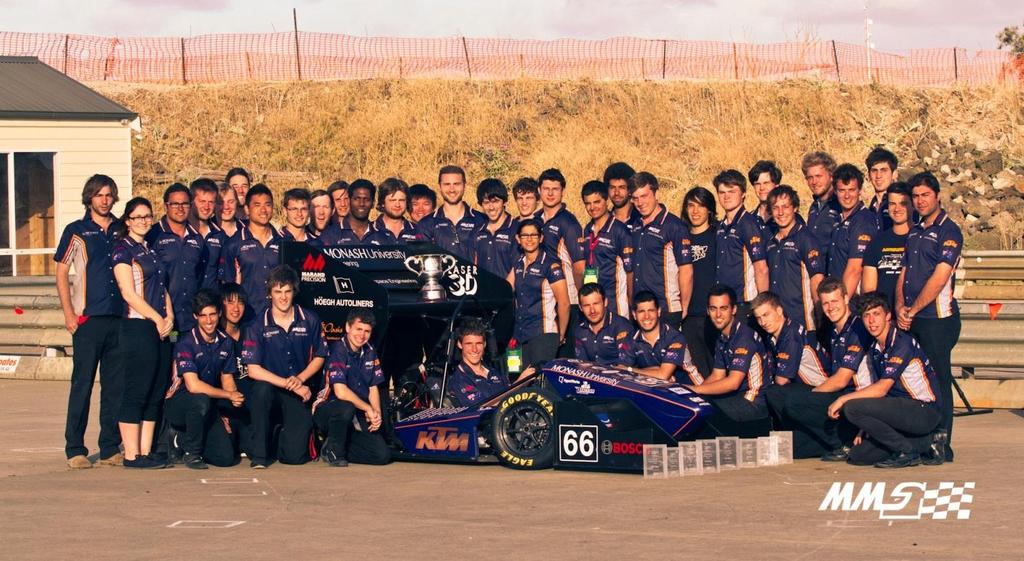 Our 2012 FSAE-A winning team with M12 Monash Motorsport Win FSAE-Australasia! MMS are proud to have achieved its fourth consecutive FSAE-A victory. Hello from Monash Motorsport!