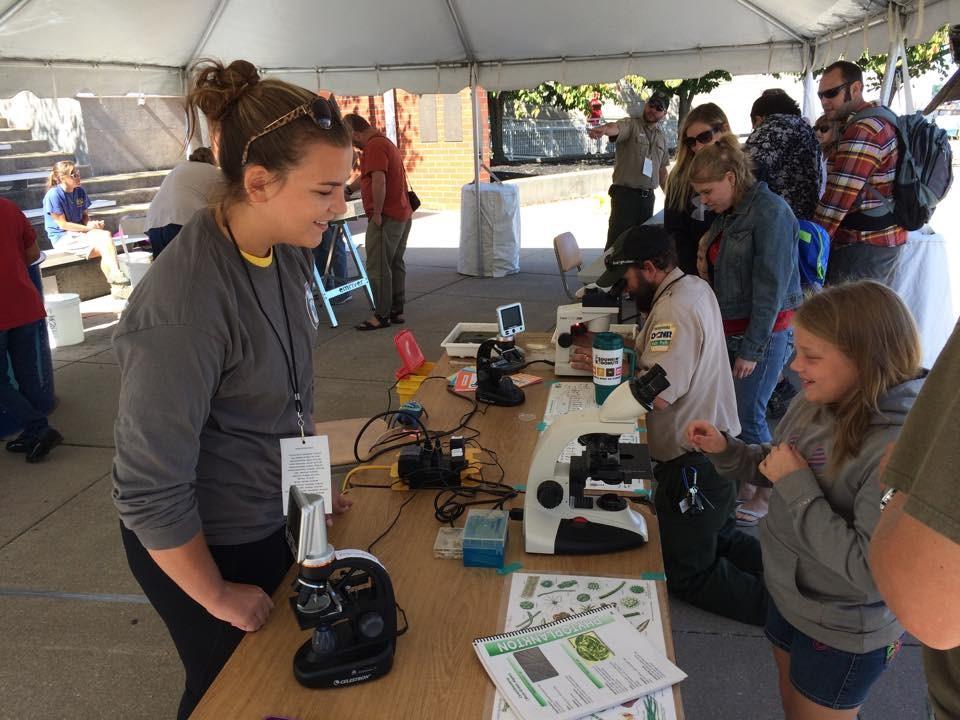 Educational groups such as PA Sea Grant, the Erie County Conservation District, Environment Erie, Presque Isle State Park, and Allegheny College Creek Connections joined By Kala Mahen, Allegheny
