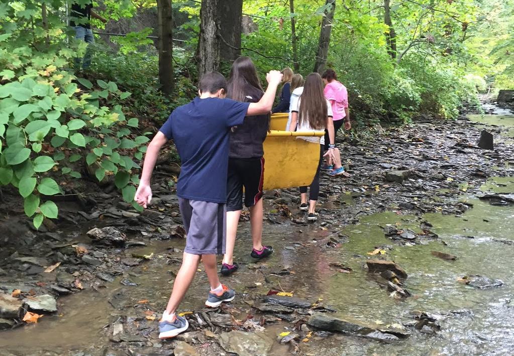 Creek Reflections by East Allegheny High School Students Lauren Powell: On the field study we learned about creeks. We went to Pitcairn Park. The first thing we did was observe the creek.