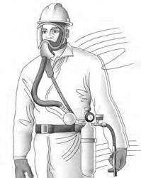 Atmosphere-Supplying Respirator (ASR), which provides breathing air from a source independent of the ambient atmosphere.