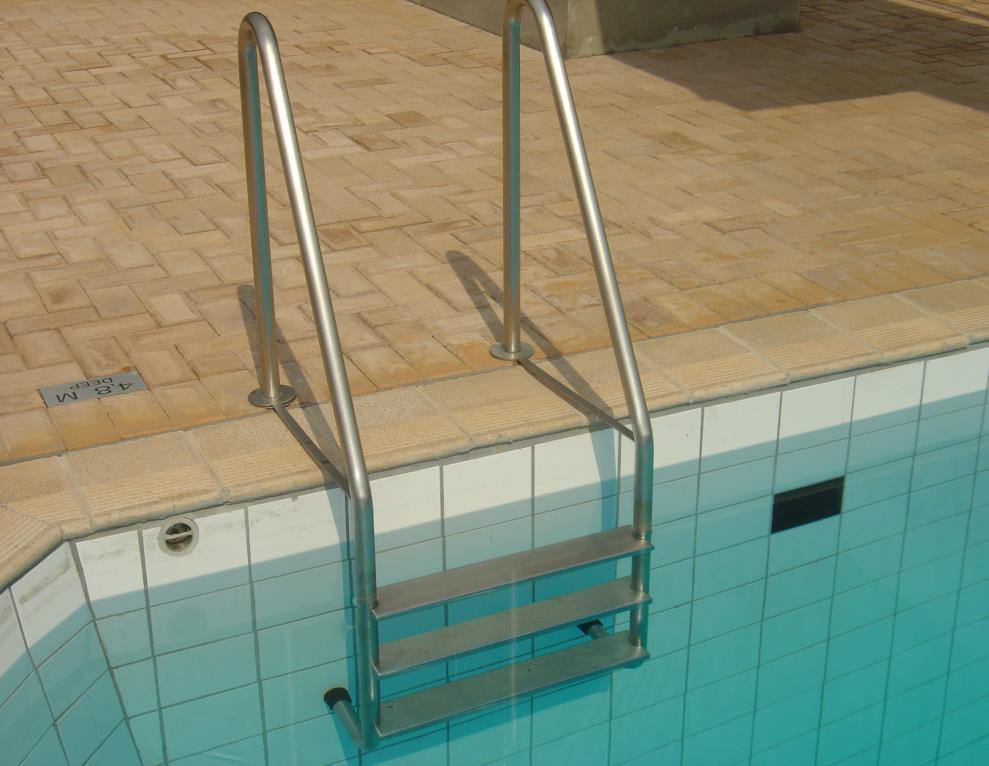 5. Swimming Pool Ladders All Stainless Steel Construction Robust and long lasting Available