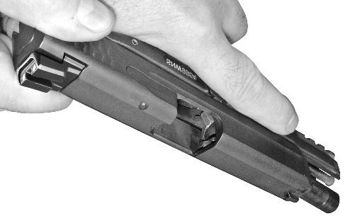 If a cartridge fails to fire, wait ten seconds while keeping the muzzle pointed in a safe direction. Keep your finger off the trigger and out of the trigger guard. Remove the magazine.