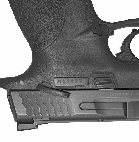 MANUAL THUMB SAFETY For Those Models So-Equipped Your M&P pistol may be equipped with an ambidextrous manual thumb safety. Review FIGURES 51 and 52 to determine if your pistol has this feature.