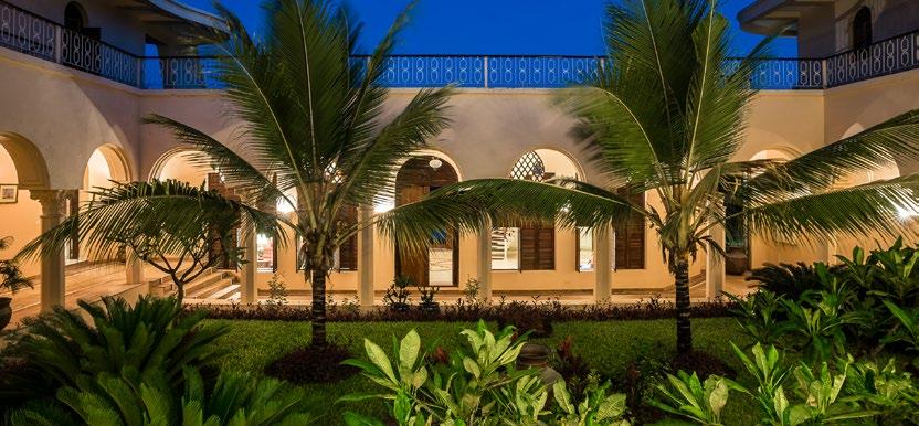 OVERVIEW Set directly on the ocean front with panoramic views of the Indian Ocean is Villa Ahana an effortlessly elegant Swahili inspired home set on 4.85 acres of tropical landscaped gardens.