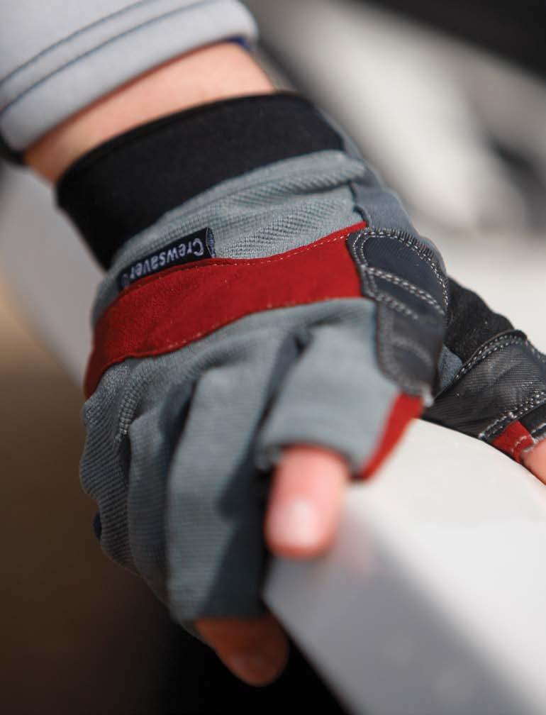 Gloves Gloves The perfect fit combined with high grip fabric technologies and durability make Crewsaver gloves