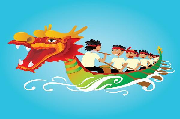 From a study report it has been found that in China, 250,000 people gather to enjoy the dragon boat racing every year.