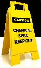 Hazardous Materials Spill If chemical is spilled on an employee, assist them to the nearest shower/eyewash Use for 15 minutes (or MSDS time) Give first aid or seek medical help If safe to do so,