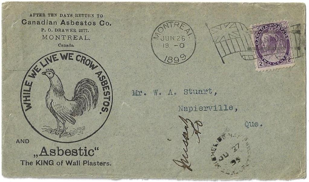 Item 280-20 Asbestos rooster 1899, 2 Numeral