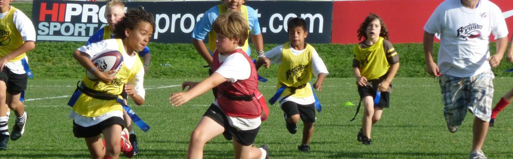 Flag Rugby vs. Tag Rugby Rookie Rugby is the safe, non-contact version of the game for kids of all ages.