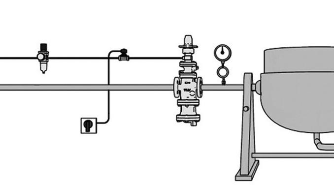 15 Manual Control <Example: Manual remote operation (as pressure reducing valve)> Air Regulator (with relief) -16 (installed in a high position) When operating the -16 remotely by manual operation,