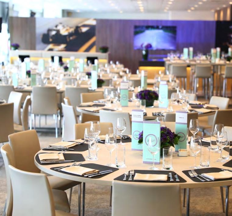 PRODUCT CATEGORIES FORMULA ONE PADDOCK CLUB TM Access to suites from 3:30pm daily Arrival canapés and four-course