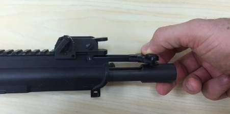 Remove bolt carrier group and charging handle d.