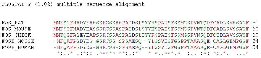 Displaying MSAs: using CLUSTAL W What is a Consensus Sequence?