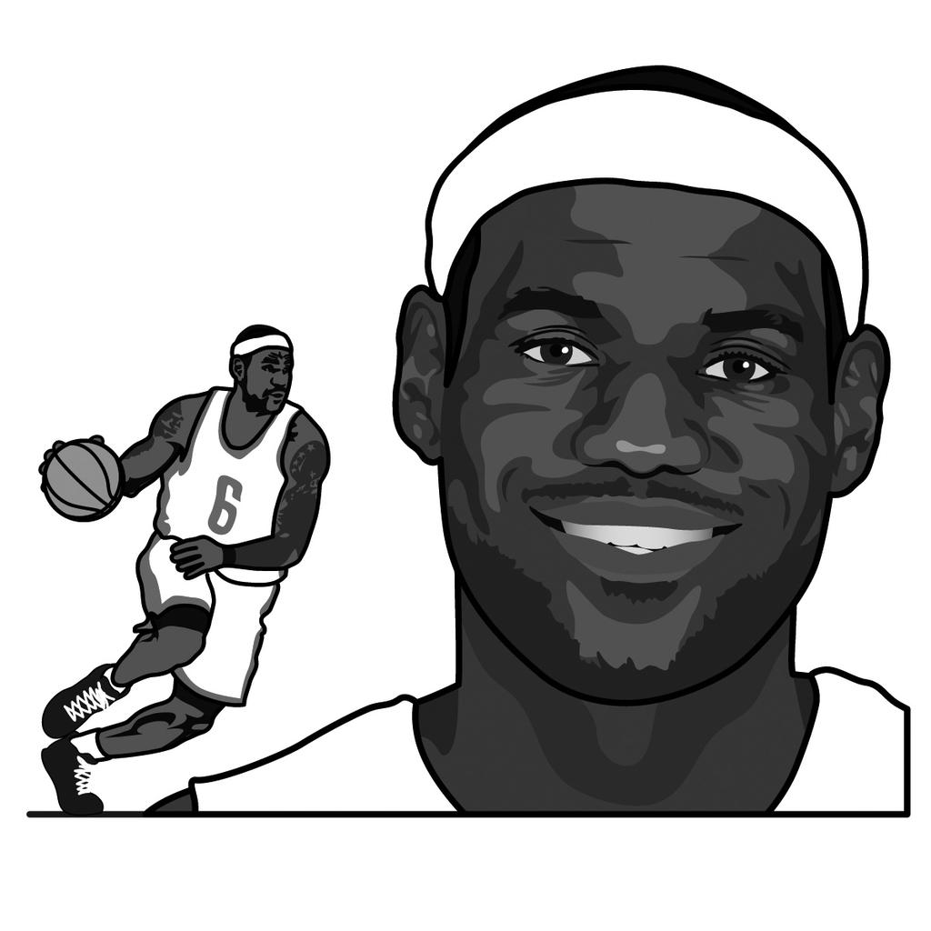 Biography/Sports/LeBron James LEBRON JAMES LeBron James is one of the top players in the NBA. He was the first pick of the 2003 NBA draft.