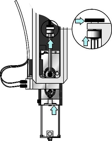Routine Maintenance. Figure 4-21 Connecting the Syringe Plunger Holder 5.