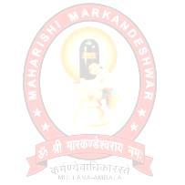 Department of Law Maharishi Markandeshwar (Deemed to be) University, Mullana-Ambala (Deemed University established u/s 3 of the UGC Act, 1956) NAAC Accredited Grade A University Organizes 2 nd MM