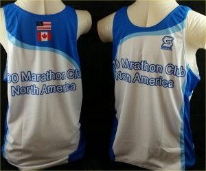100 MARATHON CLUB NORTH AMERICA SINGLETS Official men s and women s 100 Marathon Club North America singlets can be ordered via the Maniac Gear/Dues portion of the MarathonManiacs.com web site.