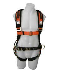 1-2007 Code: US1121 - Versatile harness - Adjustable padded shoulders - Comfort waist belt - No-slide rear D ring - Contoured side
