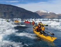 ARCTIC ADVENTURE ACTIVITIES Imagine paddling a sea kayak alongside a towering iceberg.