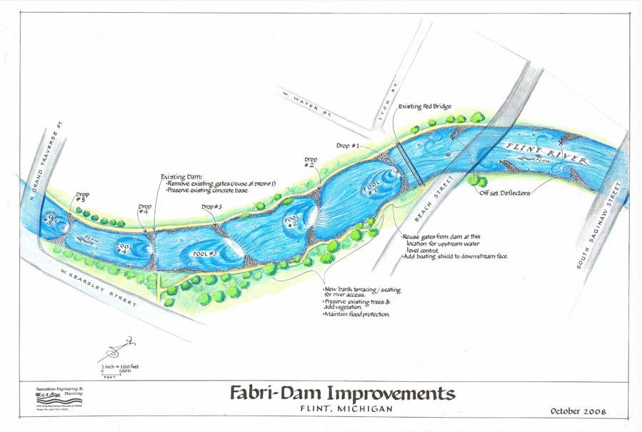 Project Description Conceptual Design for Fabri Dam Modifications A full-page version of this drawing is available in Appendix 2.