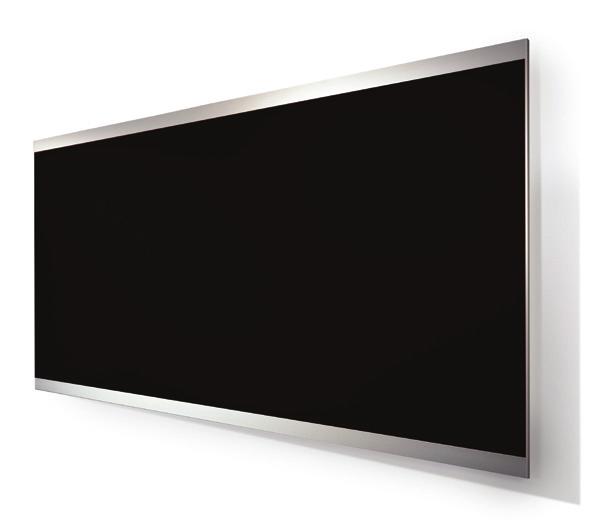 VIP WHITEBOARD Wall mounted E3 whiteboard on hidden fittings. Frame is made from matt anodised aluminium.