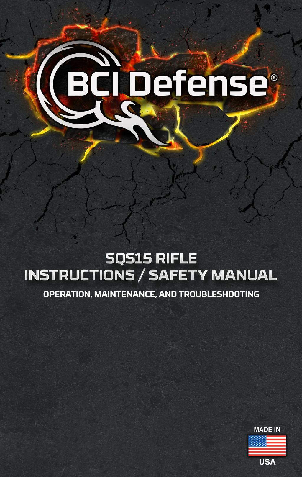IMPORTANT This manual contains operating, care, and maintenance instructions. To assure safe operation, any user of this firearm must read and understand this manual before using the firearm.