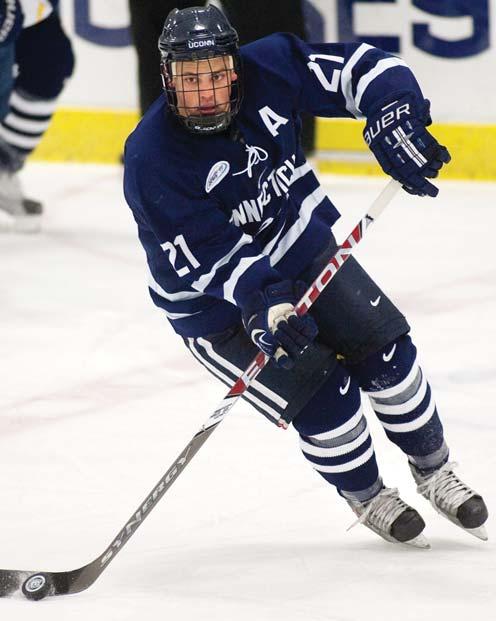 UNIVERSITY OF CONNECTICUT 2010-11 SEASON PREVIEW named to the AHA All-Rookie Team last season after recording four goals and six assists for 10 points.