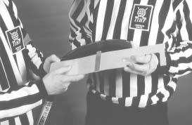 When any type of equipment or stick is considered as dangerous to any player or official, the referee has the authority to have such equipment removed from the game without any request for