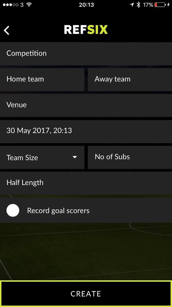Pre-Match: Prior to the match, referees can upload their matches with